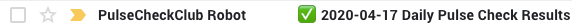 success email subject